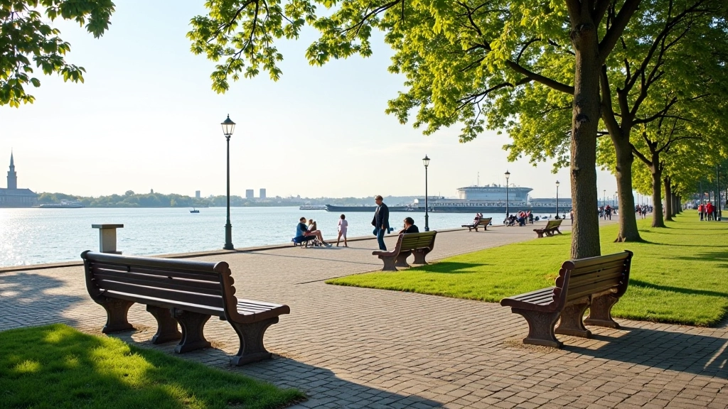 Puhkepaigad ja pingid Tallinna sadama ääres, rahulikkus ja meri